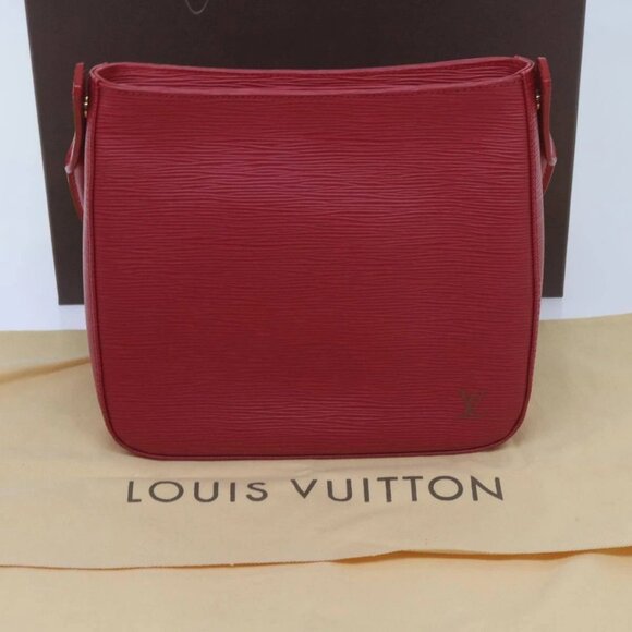 LOUIS VUITTON Epi Looping MM Shoulder Bag SPO Red LV Auth - Picture 1 of 16